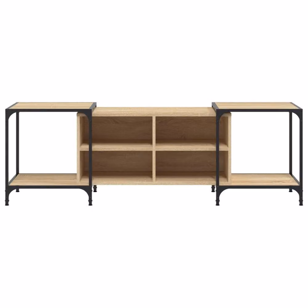 Berkfield Home TV Cabinet in Sonoma Oak Light Brown, W/D/H: 153 x 37 x 50 cm – 3