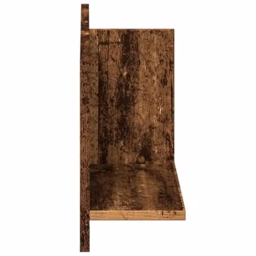 vidaXL Wall Mounted Cabinet in Brown Rustic Old Wood, W/D/H: 70 x 30 x 16.5 cm – 3