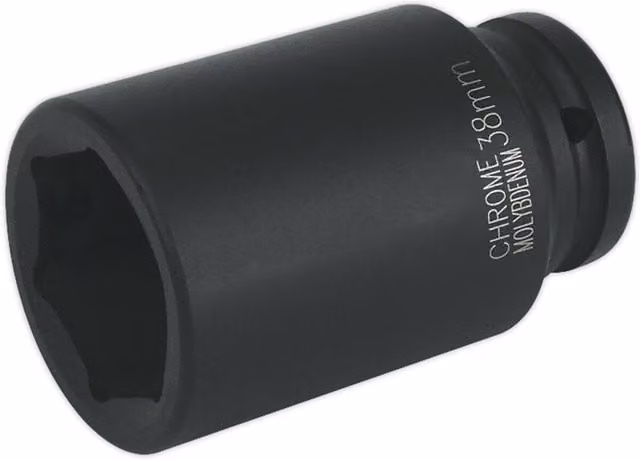 Loops 38mm Forged Deep Impact Socket with 3/4 Inch Square Drive in Black Chromoly Steel
