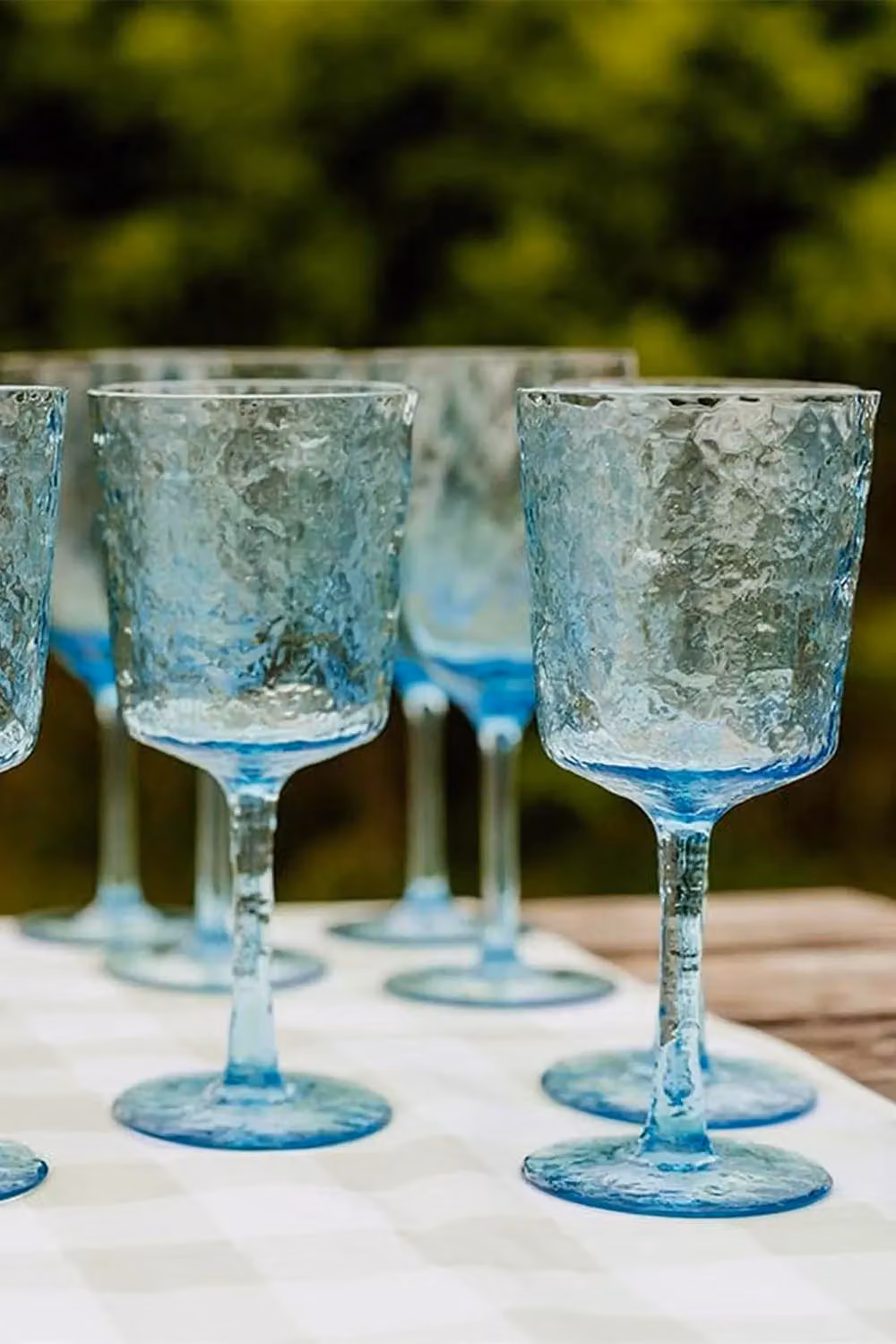 Bayside Set of 13 Lulworth Blue Acrylic Wine Glasses – 1