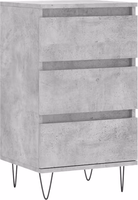 Berkfield Home Modern Sideboard in Grey, W/D/H: 40 x 35 x 70 cm
