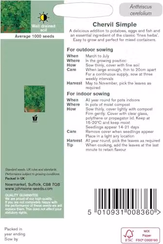 Mr Fothergill's Chervil Herb Seeds – 2