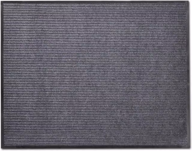 Berkfield Home Grey Non-Slip PVC Door Mat W: 90 cm, D: 60 cm – 1