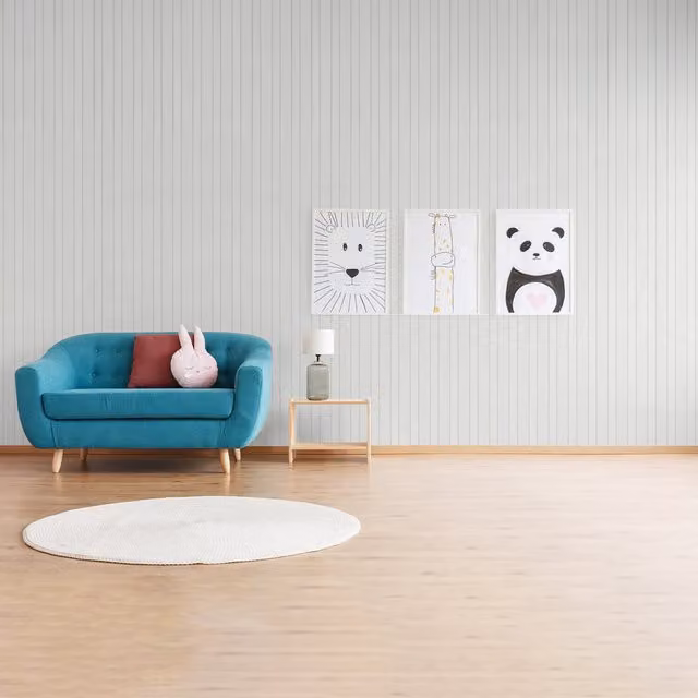 SK Filson Grey Striped Abstract Modern Washable Wallpaper Roll