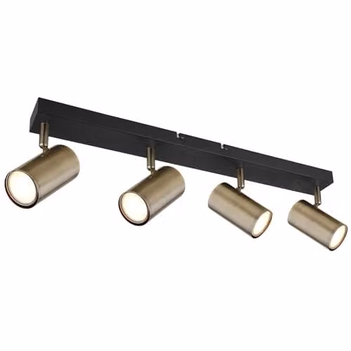 Globo Lighting Modern 4-Bulb Brass Ceiling Spotlight for Living Rooms and Bedrooms – 1