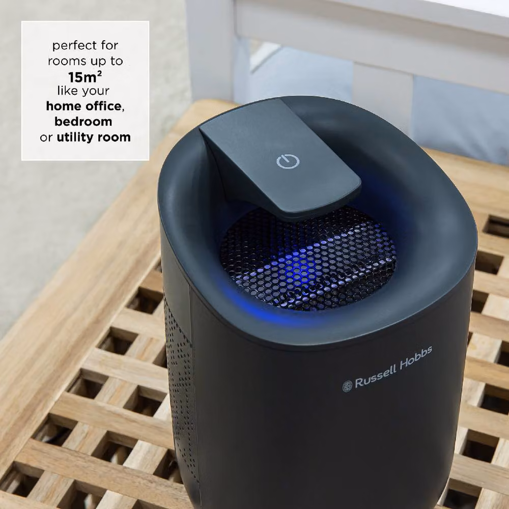 Russell Hobbs Grey Dehumidifier with LED Lighting and Auto Cut Off, 600ml, RHDH1061 – 5