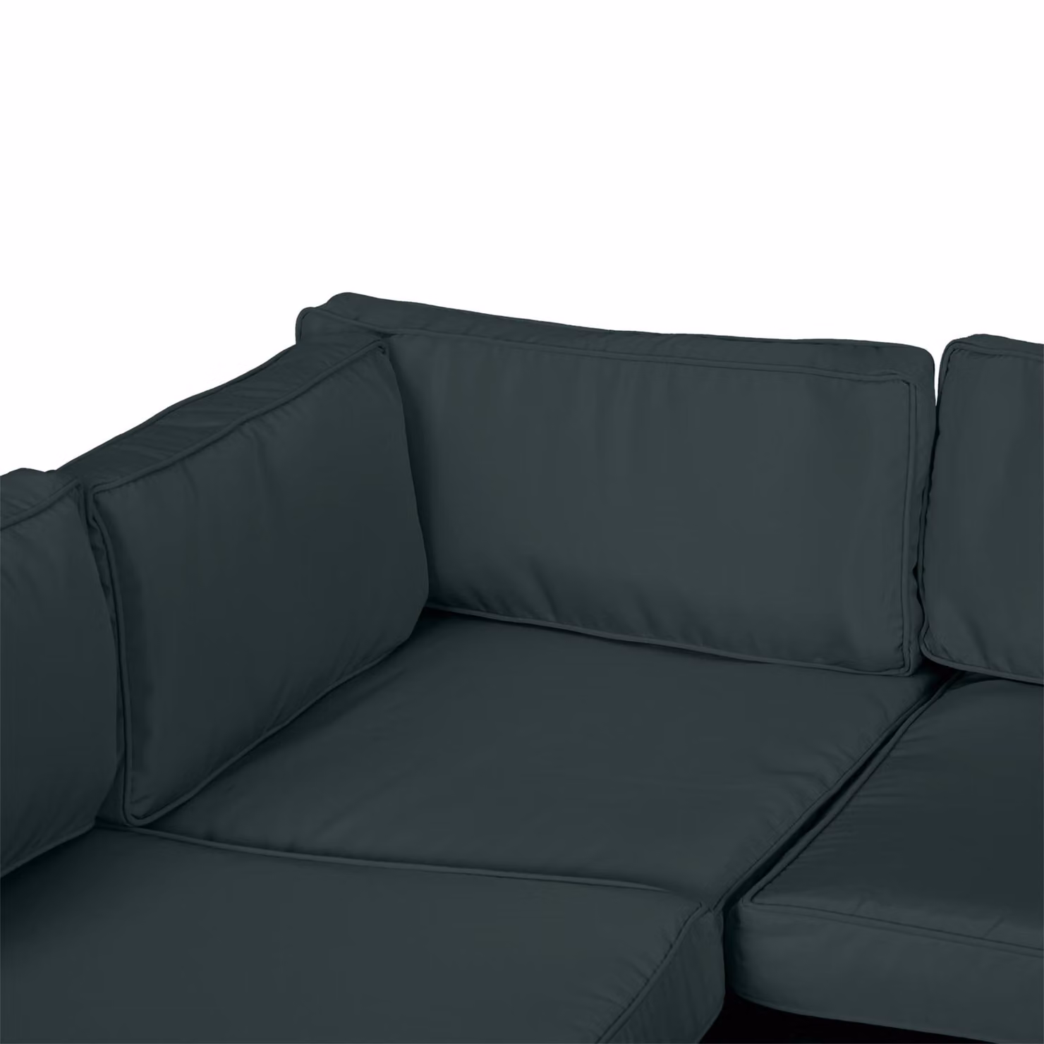 Outsunny Replacement Dark Grey Polyester Garden Rattan Sofa Cushion Cover – 6