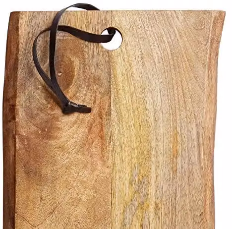 MasterClass Gourmet Prep and Serve Large Natural Mango Wood Plank in Brown – 2