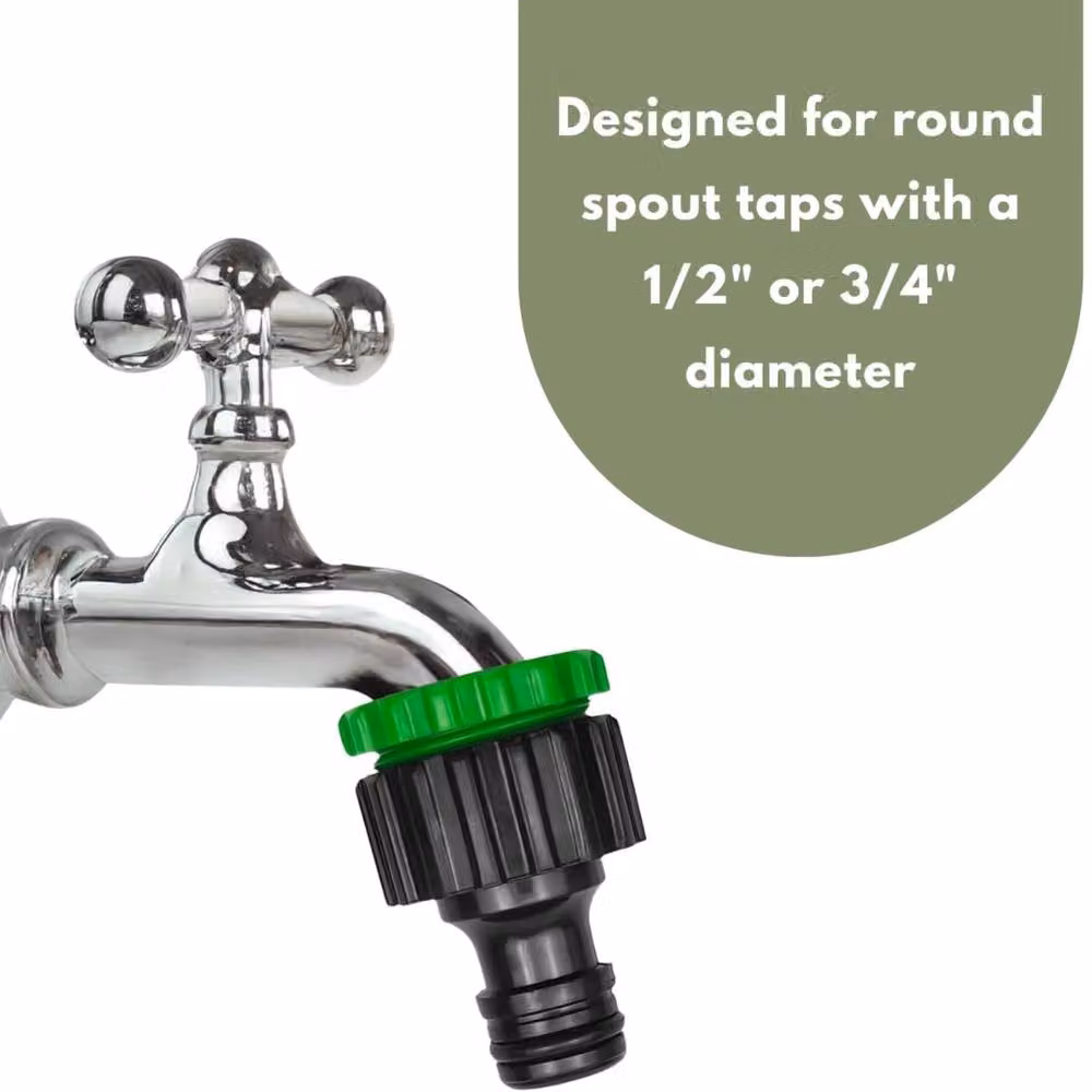 Marco Paul Black Plastic 3/4" & 1/2" Snap Action Threaded Tap Adaptor – 4