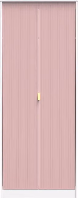 Ready Assembled 2 U Bexley 2 Door Wardrobe in Pink and Gold