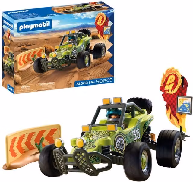 Playmobil Offroad Stock Car Playset in Red