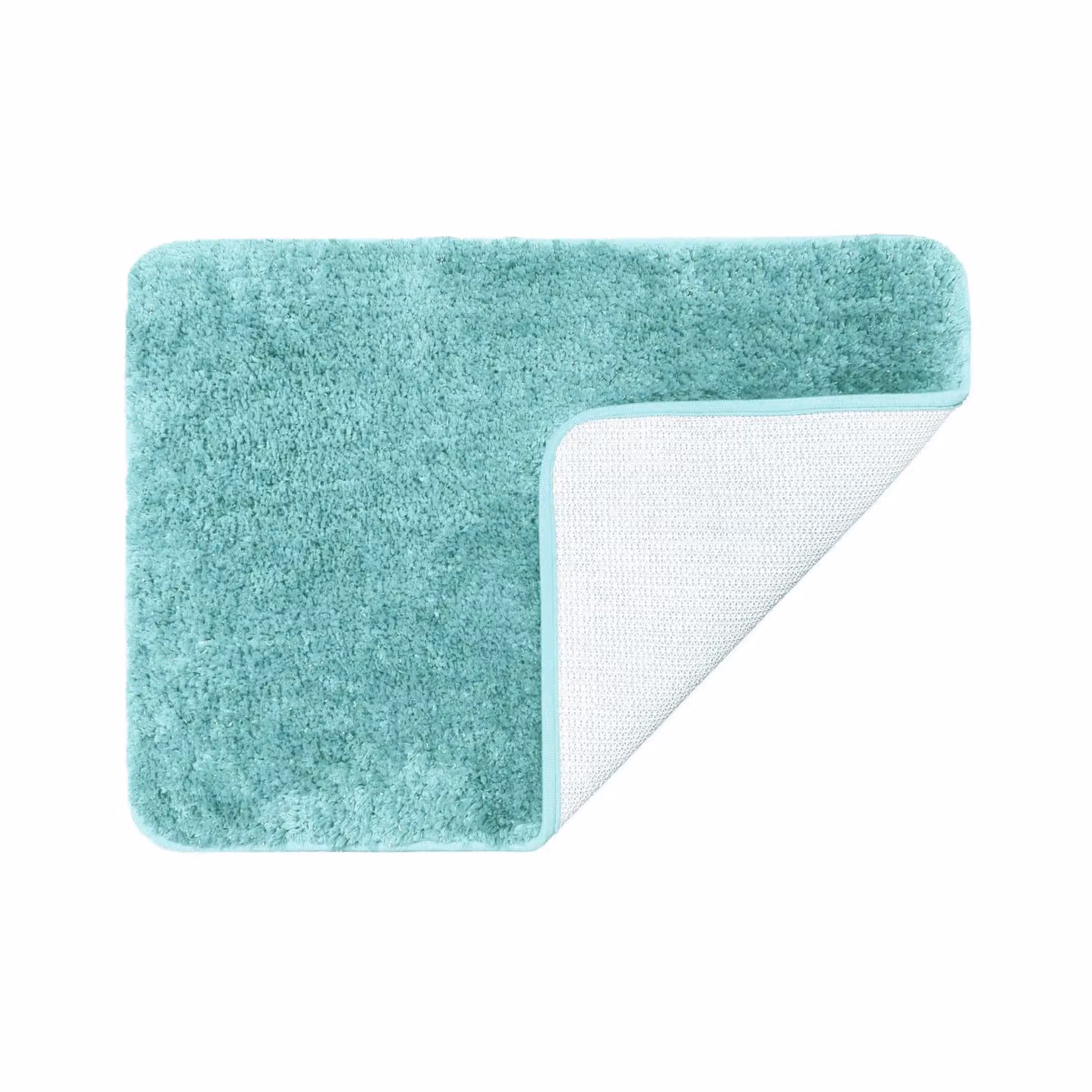 Allure Bath Fashions Bling Sparkle Non Slip Microfibre Bath Mat in Duck Egg Blue, W: 40 cm, D: 60 cm – 2