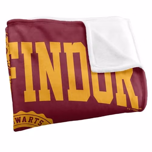 LOGOVISION Harry Potter Gryffindor Seal Super Soft Silky Touch Fleece Throw Blanket, Multicolour, W: 127.0 cm, L: 152.4 cm – 2