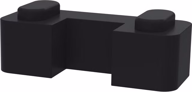 Balterley Rectangular Fixed Floor Standing Shower Screen Support Foot in Matt Black