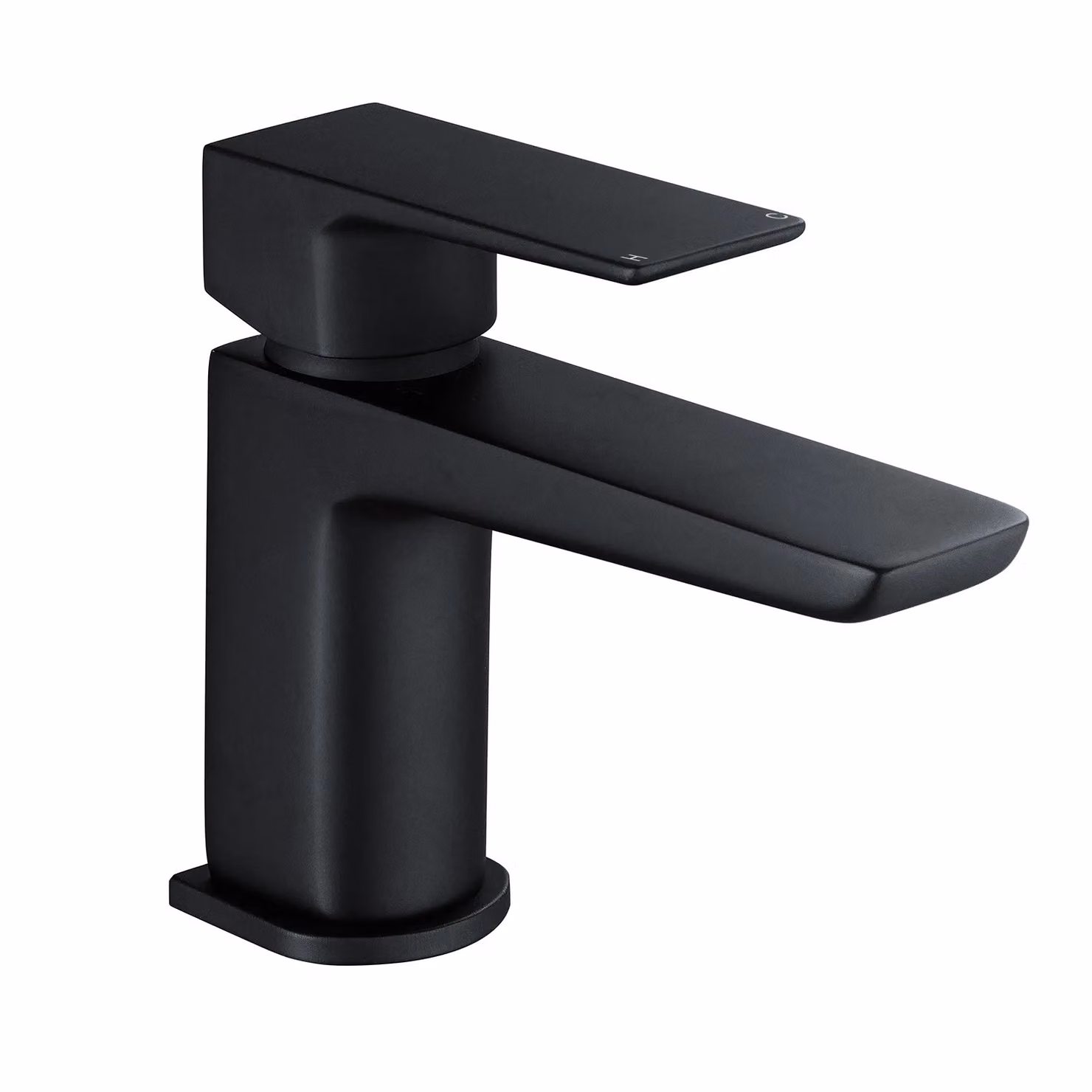 Nes Home Matte Black Modern Single Lever Countertop Basin Tap – 2