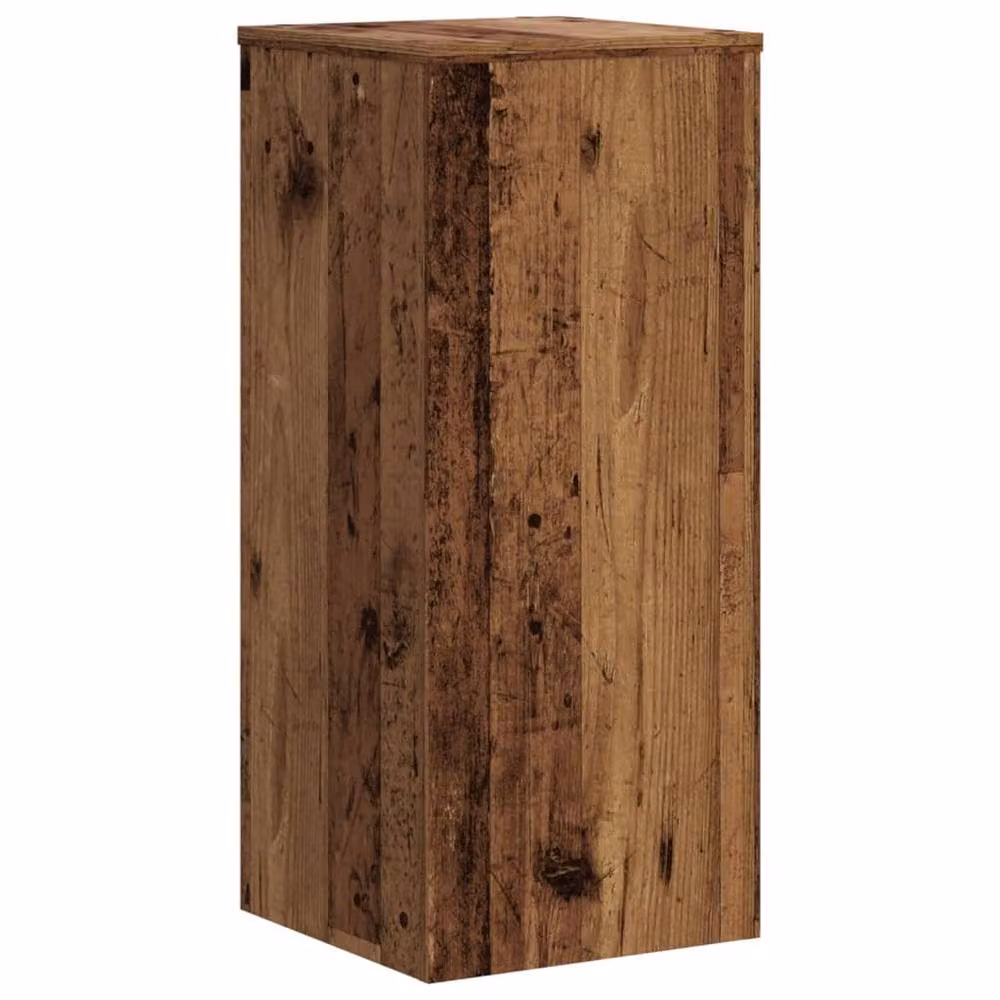 Berkfield Home Set of 2 Rustic Brown Wood Plant Stands, W/D/H: 30 x 30 x 70 cm – 4