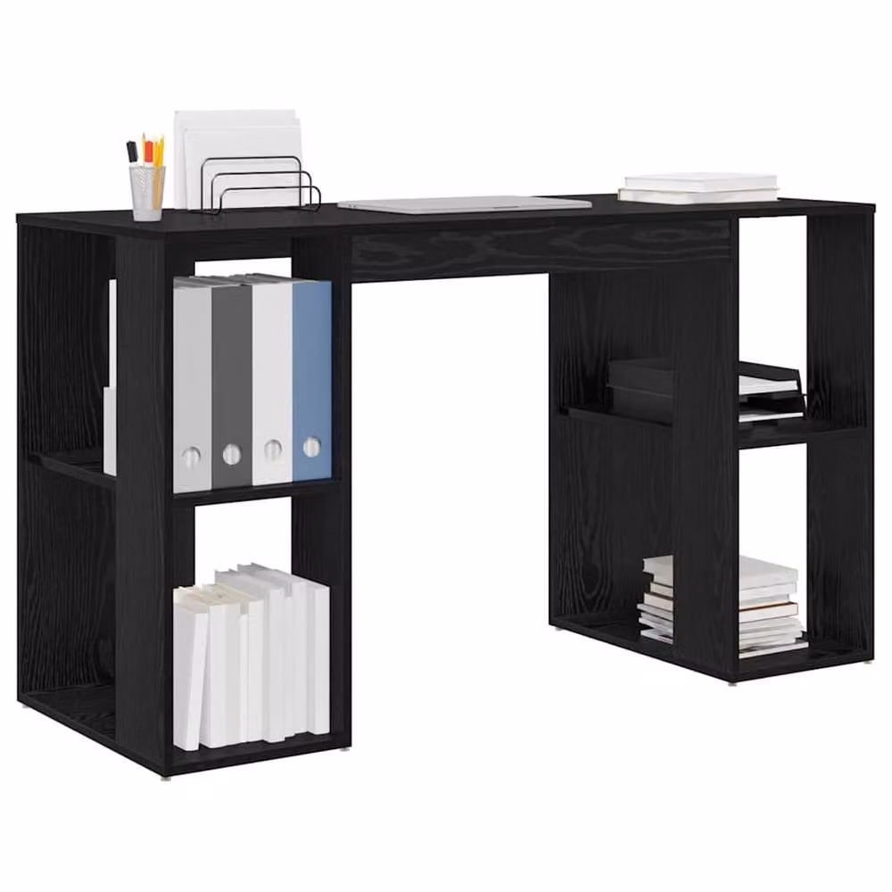 Berkfield Home Black Oak Computer Desk in Black Oak MDF – 3