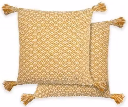 New Edge Blinds Stockholm Cushion Cover in Yellow, W/D/H: 43 x 43 x 1 cm