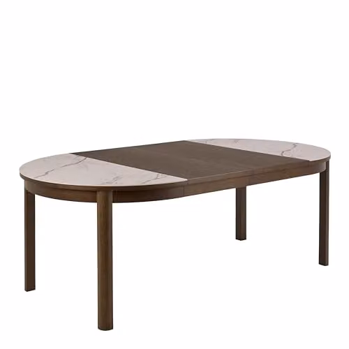 Furniture To Go Southampton Round Extendable Dining Table in Cream Ceramic, W/D/H: 120 x 120 x 75 cm (Extends to 220 cm) – 2