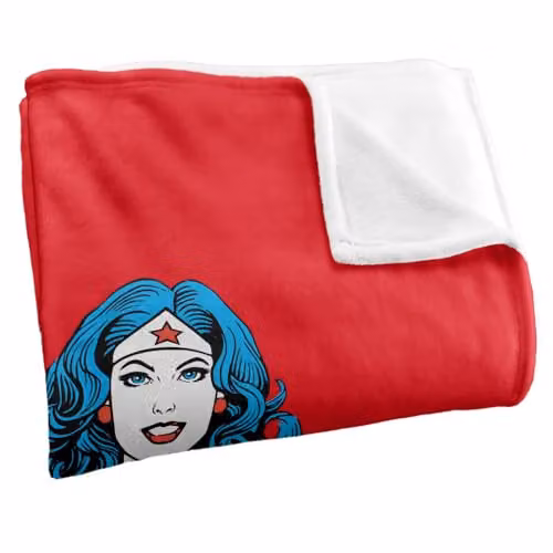 LOGOVISION Justice League Wonder Woman Mother's Day Super Soft Fleece Throw Blanket, Multicolour, W: 91.44 cm, L: 147.32 cm – 2