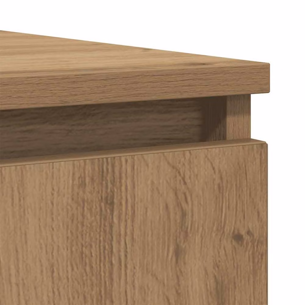 Berkfield Home Artisan Oak Sideboard with Drawers in Brown, W/D/H: 100.5 x 35 x 98.5 cm – 4