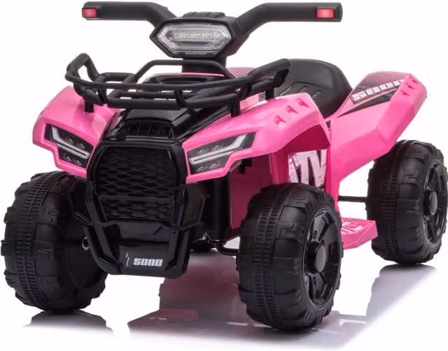OutdoorToys Kids Electric Junior Adventurer 6V Ride On ATV Quad in Pink
