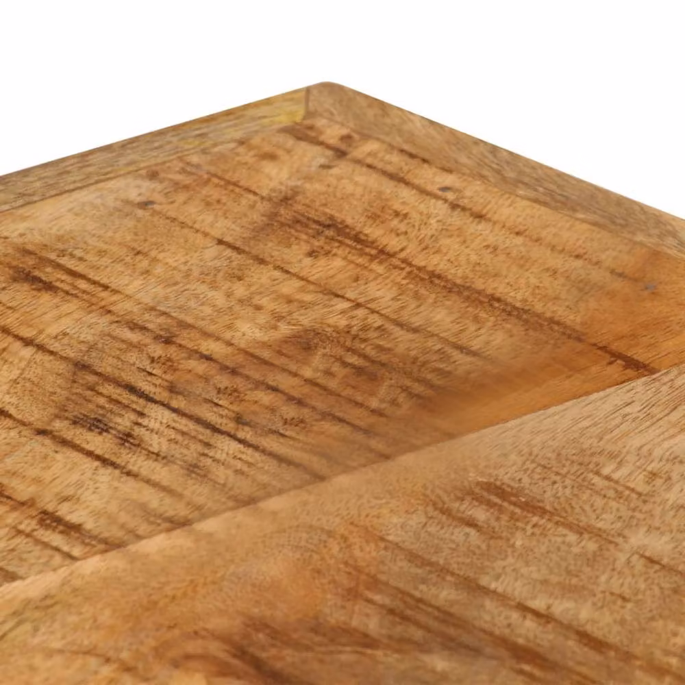 Berkfield Home Durable Rectangular Coffee Table in Brown Solid Mango Wood W/D/H: 90 x 45 x 35 cm – 4