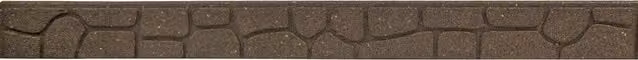 Garden Gear EZ Edging Garden Border in Brown Stone Effect Rubber