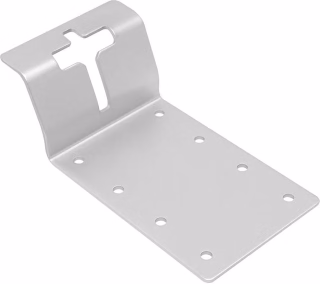 VOGREX Pack of 6 Silver Metal T Post Fence Brackets