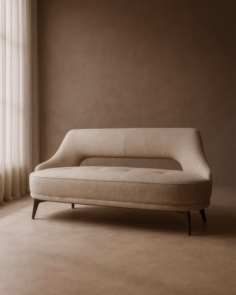 Tommy Franks Verna 2 Seater Upholstered Fabric Sofa in Beige