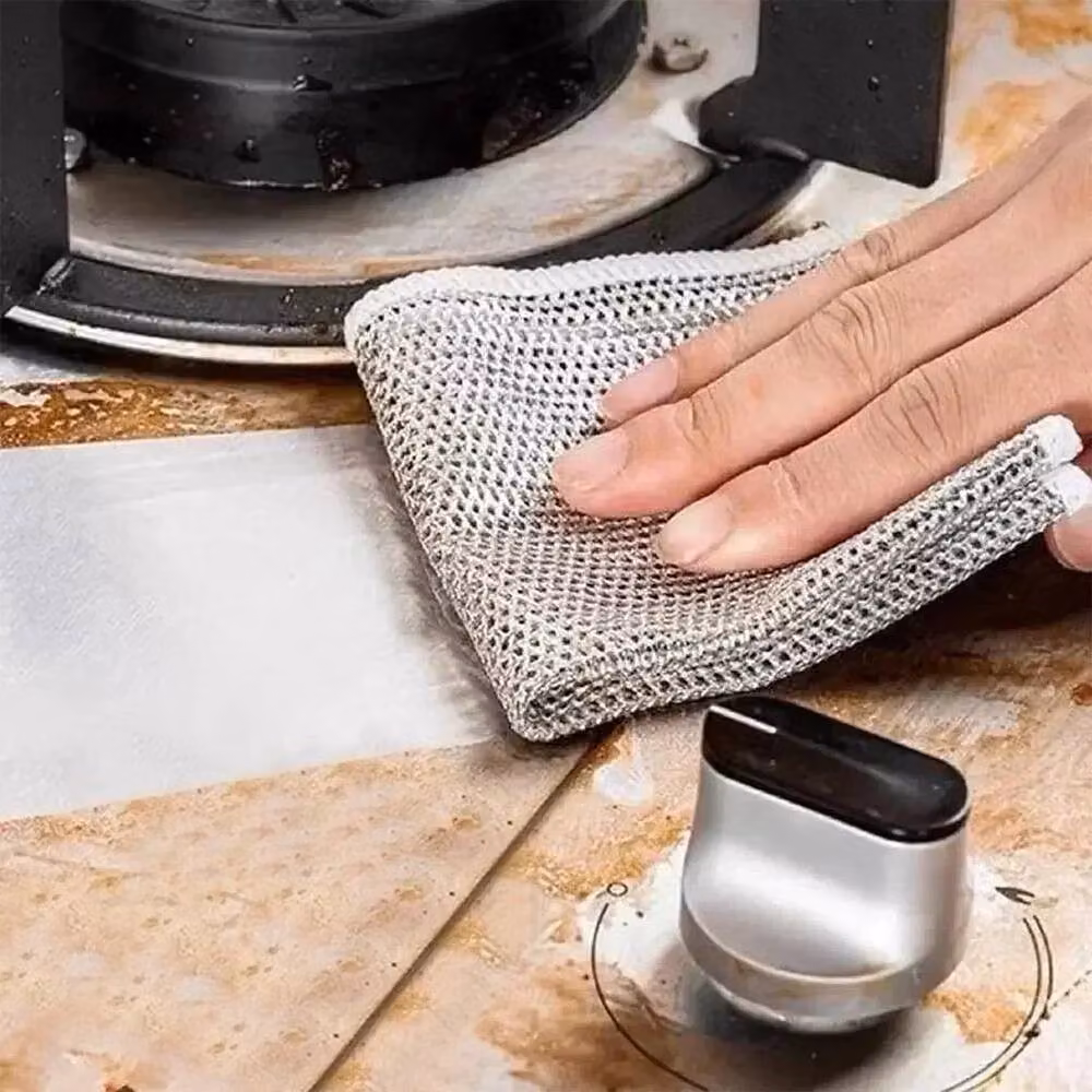 PAWNORA 20-Piece Non-Scratch Wire Dishcloth Set in Grey, W/D/H: 100 x 100 cm – 3