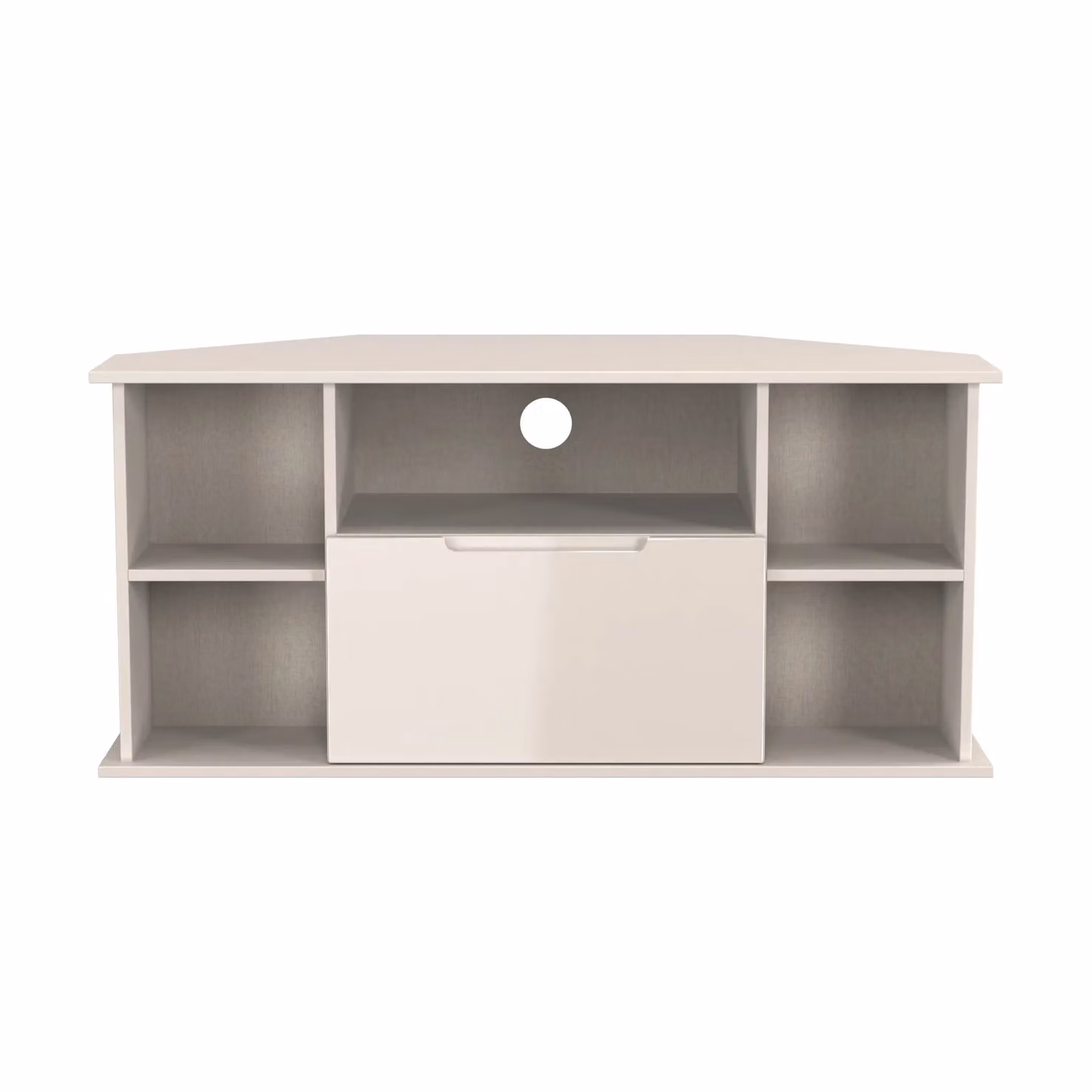 2 U Lucca Ready Assembled Corner TV Unit in Taupe – 2