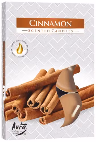 KDMD Set of 6 Cinnamon Scented Tealights in Brown – 2