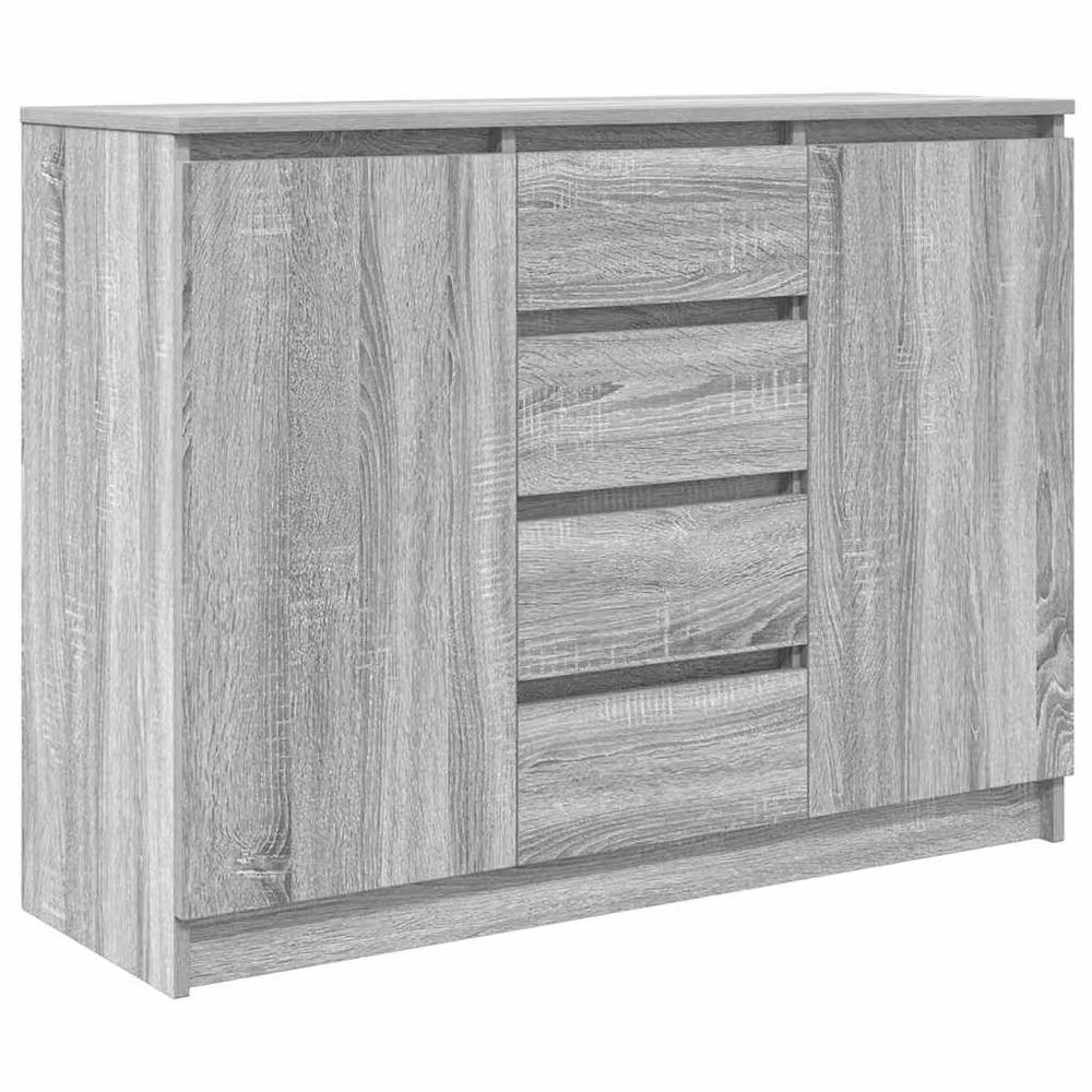 Berkfield Home Modern Sideboard with Drawers in Grey Sonoma, W/D/H: 100.5 x 35 x 76 cm – 2