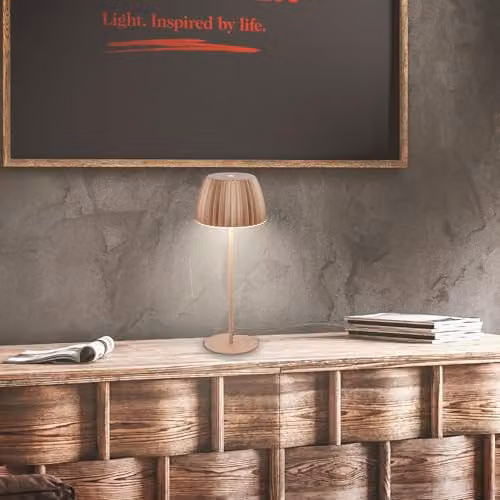 Briloner Brown LED Table Lamp with Touch Control, Dimmable Warm White Light, W/D/H: 14.3 x 14.3 x 36 cm – 4