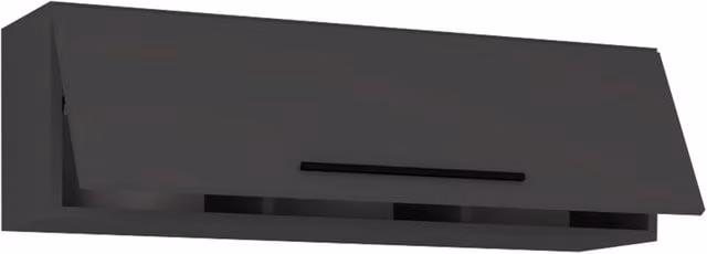 VCM Arila L Wood Wall Cabinet in Dark Grey