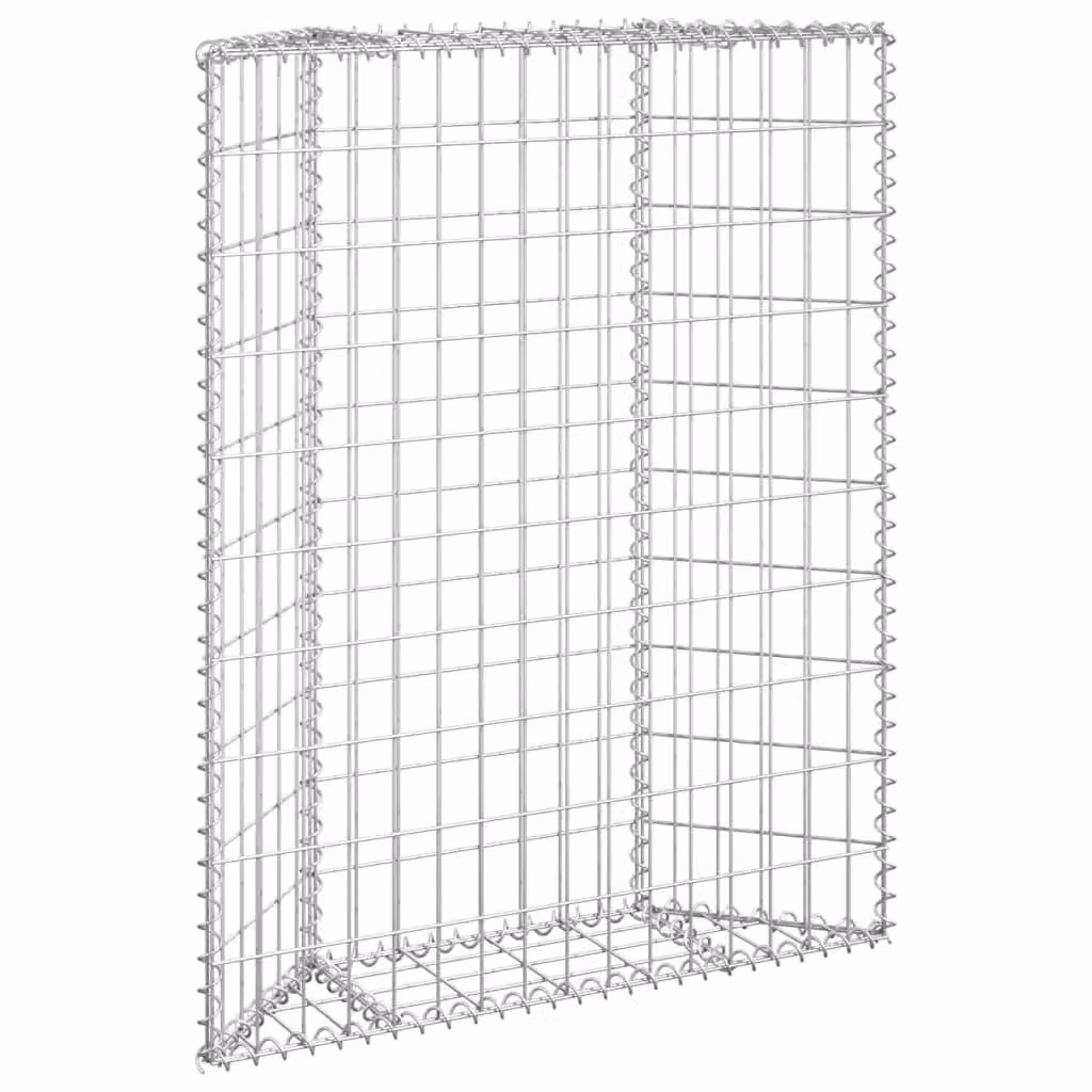 Berkfield Home Trapezium Gabion Raised Bed in Silver Galvanised Steel, W/D/H: 80 x 20 x 100 cm – 2