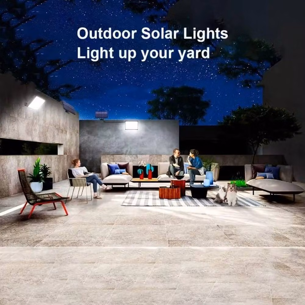 PAWNORA 400 LED Solar Motion Sensor Wall Light in Black – 5