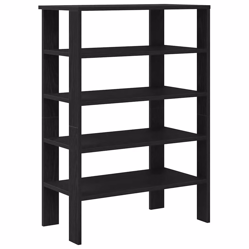Berkfield Home Modern Black MDF Shoe Rack, W/D/H: 61 x 32 x 87.5 cm – 2
