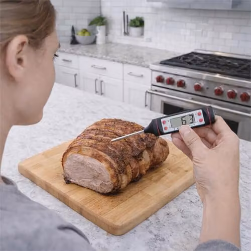 St Helens Home & Garden Digital Meat and BBQ Thermometer in Black