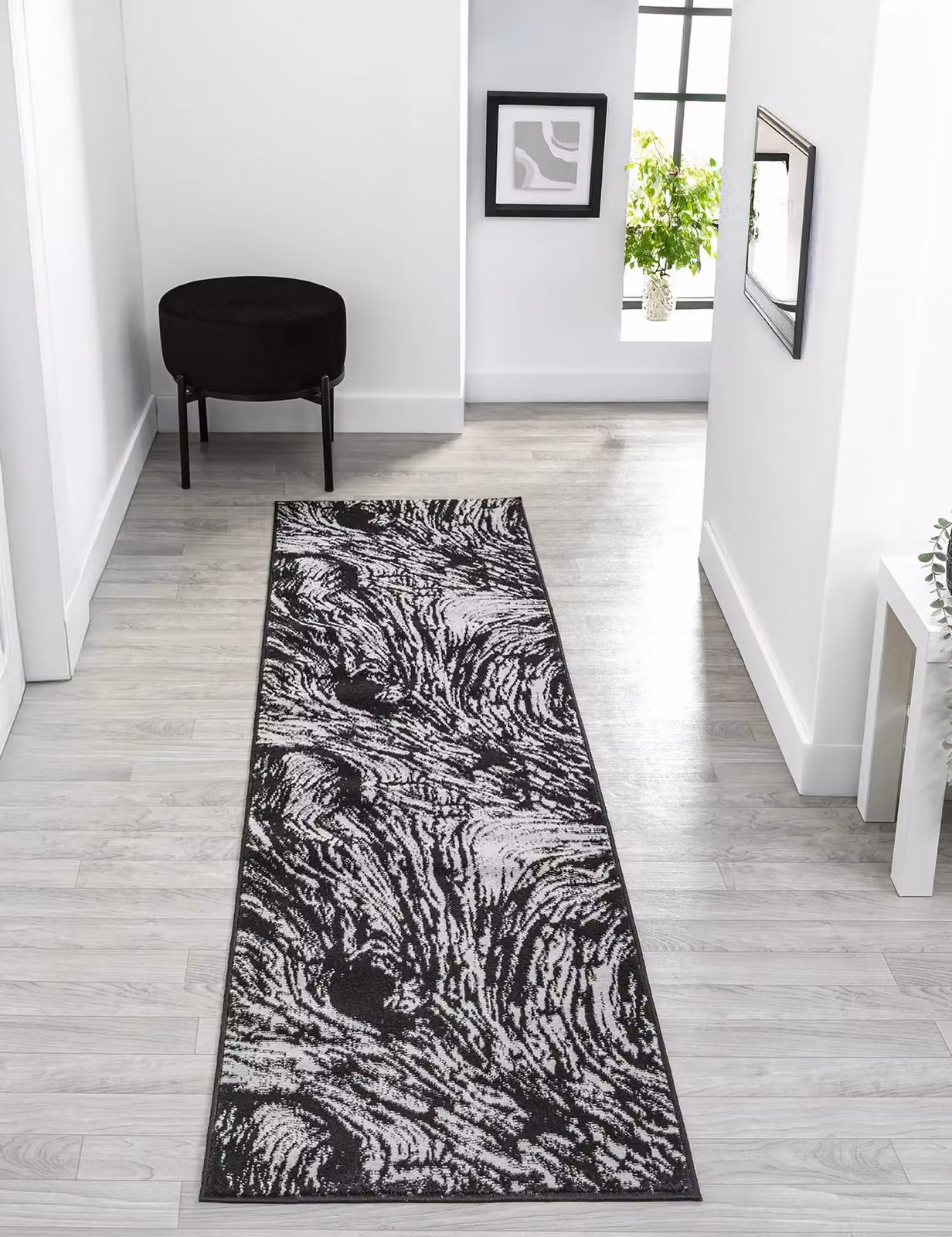 Desire Rugs Obsidian Modern Low Pile Grey Abstract Area Rug W: 200 cm, D: 290 cm – 6