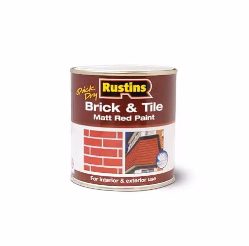 Rustins Quick Dry Matt Red Brick and Tile Paint 250ml – 1