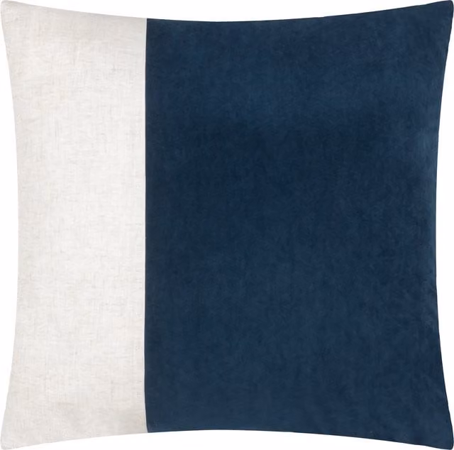 Make It A Home Morden Soft-Washed Velvet Square Cushion Cover in Blue