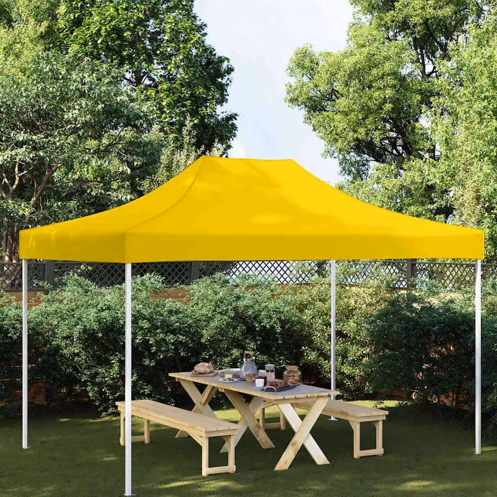 Berkfield Home Party Tent Roof, Yellow, 4 x 3 m, 280 g/m² PVC-Coated Polyester – 2