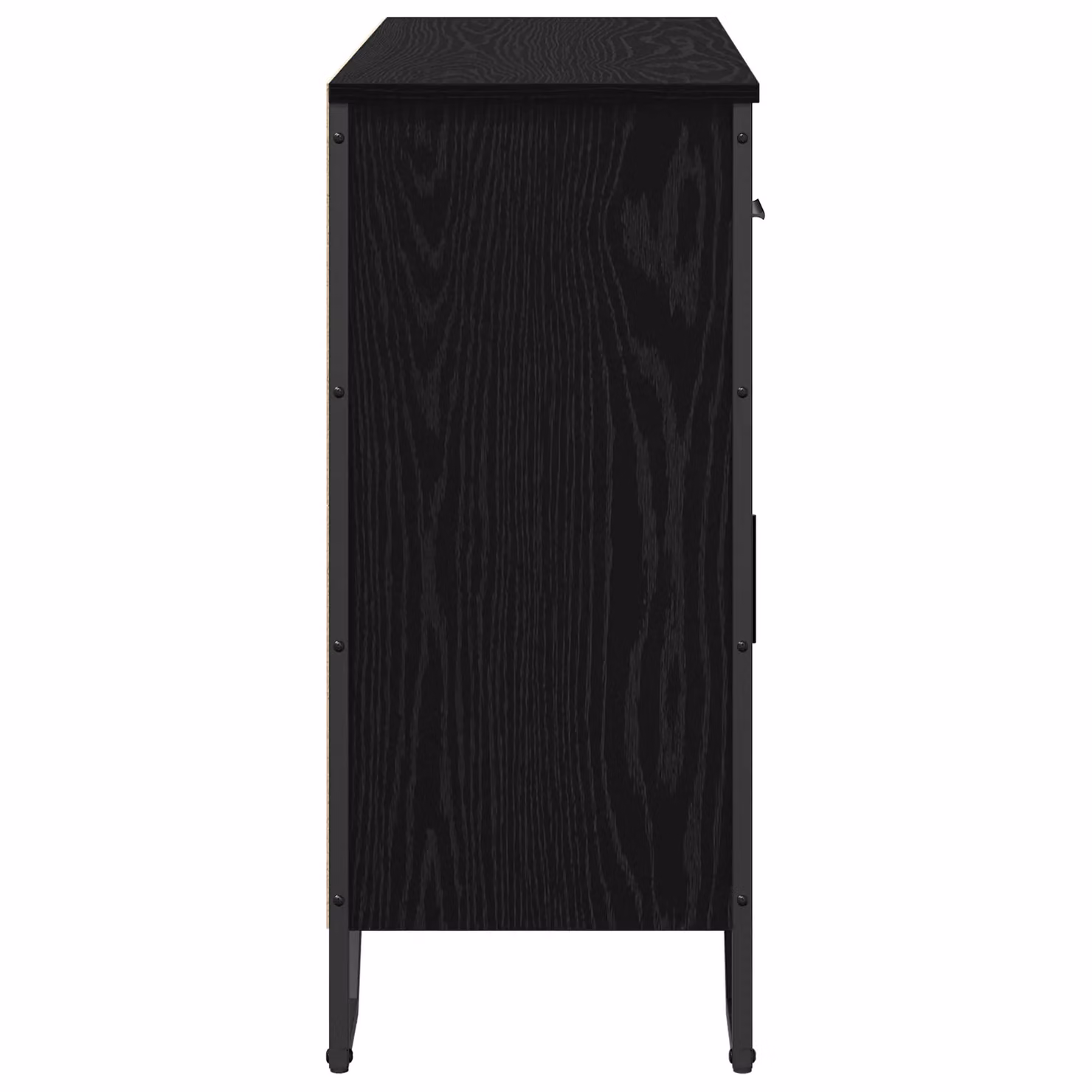 Berkfield Home Black Oak Sideboard, W/D/H: 97 x 32.5 x 74.5 cm – 3