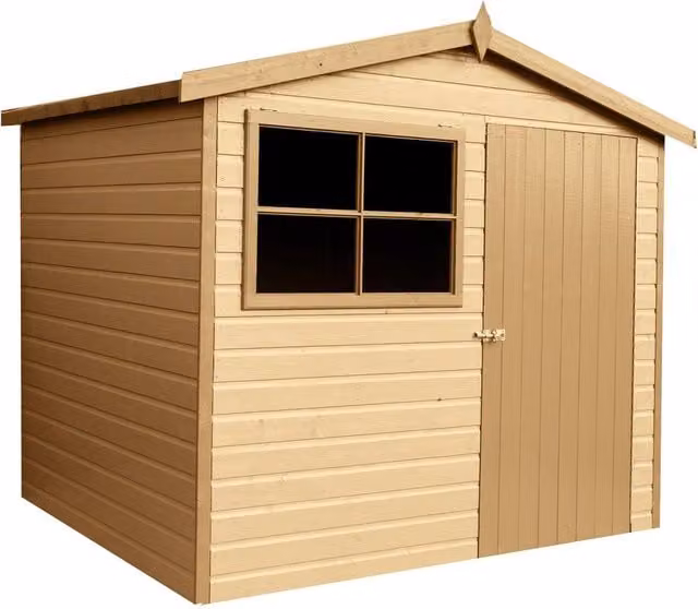 Shires Wroxham Handmade Wooden Garden Shed in Brown, Style C, W/D/H: 299 x 252 x 230 cm – 1