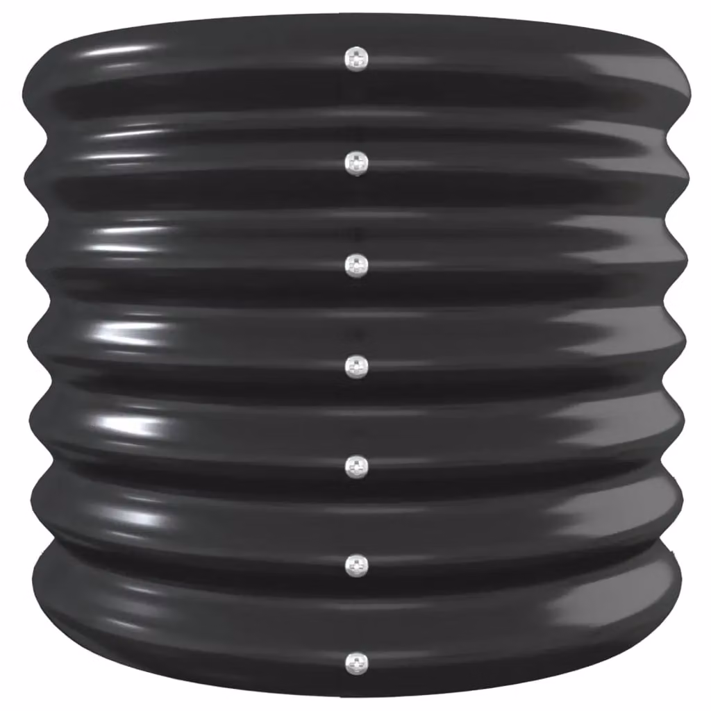 Berkfield Home Garden Anthracite Black Powder-coated Steel Raised Bed W/D/H: 260 x 40 x 36 cm – 3
