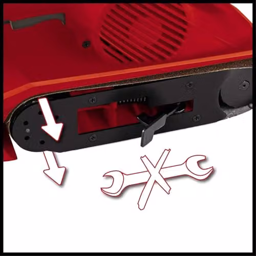 Einhell 800W Belt Sander and Strip Sander in Red – 3