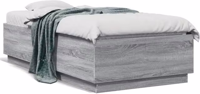 Berkfield Home Sonoma Small Single Bed Frame in Grey