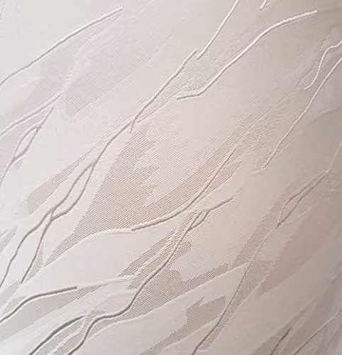K LIVING Iceburg Cylinder Fabric Lamp Shade in Beige and White, Diameter: 35.56 cm, Height: 21.59 cm – 2